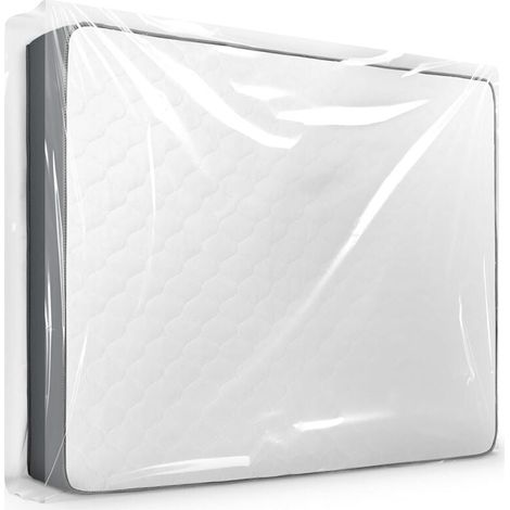 Housse de matelas de déménagement 140x200x30 cm, sacs de protection de matelas en plastique durables et imperméables, sacs de (1/4)