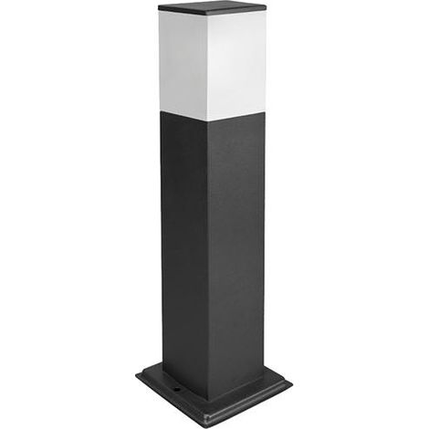 LAMPIONE DA TERRA SQUADRATO NERO 1LUCE PAPILLON H60CM
