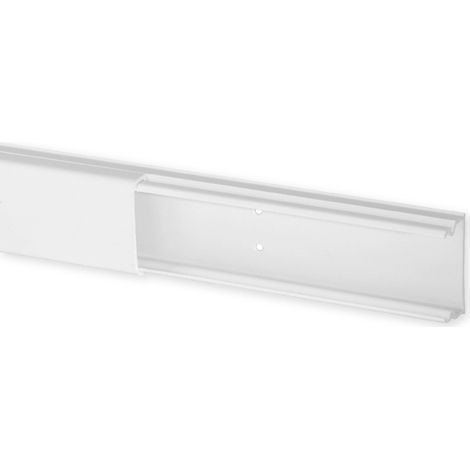 Iboco – Moulure galbée Optima TM 2000 m – 34 x 16 mm – blanc pur – passage des câbles facilité – cloison guide clou isolante