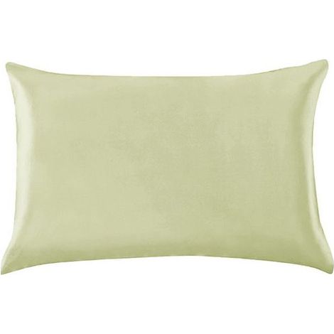 Federa in seta Federa Federa 50 x 80 cm - federa del cuscino di seta di gelso - Federa per la casa Federa 50 x 80 cm - Verde - Seta (1/5)