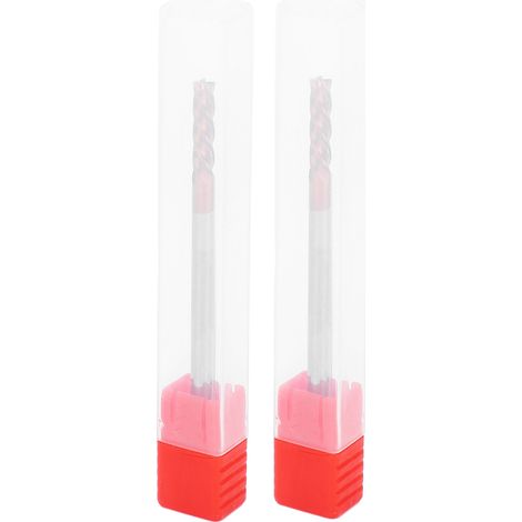 Fraise carbure 2 pièces 4 dents 4 x 75 x 4T pour bois, outils de coupe CNC en acier tungstène (1/5)