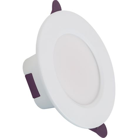 Ledkia – Downlight LED 8W rond IP65 pour salle de bain – 640 lumens – Angle 60º – Aluminium durable – 30 000 heures de vie (1/5)