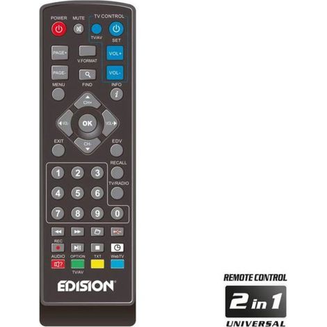 Terminal tnt - recepteur tv - demodulateur tv - decodeur tv - decodeur tnt Edision - 01-07-0024 (1/4)