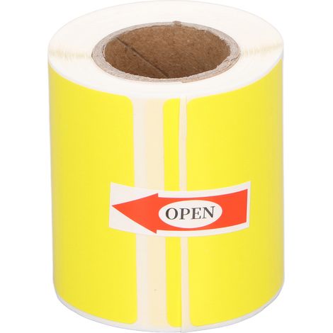 Papier d'imprimante thermique 50X30mm, étanche, résistant à l'huile, impression sans encre, étiquettes unies, fournitures de bureau jaune (1/5)