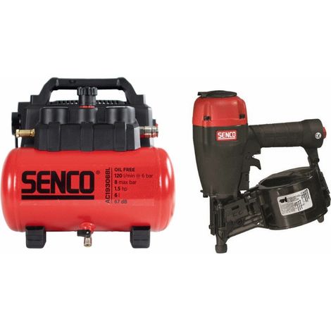 Lot Compresseur senco AC19306BL + Cloueur SENCO S65CNP
