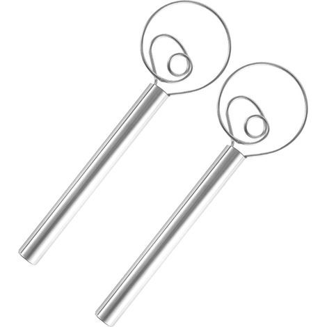 Lot de 2 fouets de cuisine en acier inoxydable pour pâtes épaisses, pâtisseries et gâteaux (1/5)