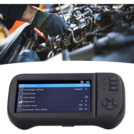 Tragbares Endoskop zur Inspektion von Rohren und Motoren, mit einer einzelnen 8,0-mm-Linse, einem 10 Meter großen hochauflösenden IPS-Bildschirm, 2 MP, mit allen Tasten und ausgestattet mit einer einz (1/5)