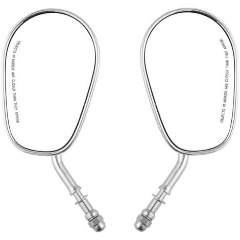 Rétroviseur moto rétroviseur Harley rétroviseur haut de gamme entièrement en métal rétroviseur Harley Couleur argent (1/5)