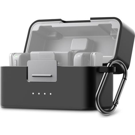 Protective silicone case for the charging case of the DJI Mic Mini PULUZ microphone, for storage and protection. (1/4)