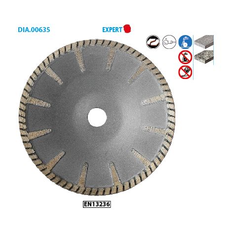 Disque diamant concave granit béton Expert ø 125 Ep. 2,8mm (1/3)