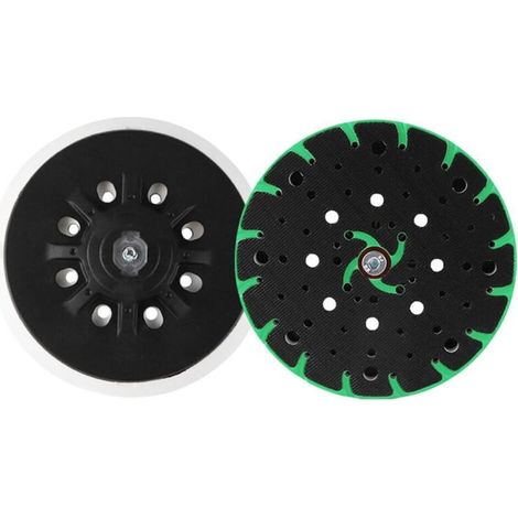 Kaelt - Create idea Patin de Ponçage 150mm pour Ponçage Sans Poussière M8 Filetage de Connexion Crochet Boucle Patin de Support Compatible avec Bosch Ponceuse Orbitale Compatible avec Festool ETS 150 (1/5)