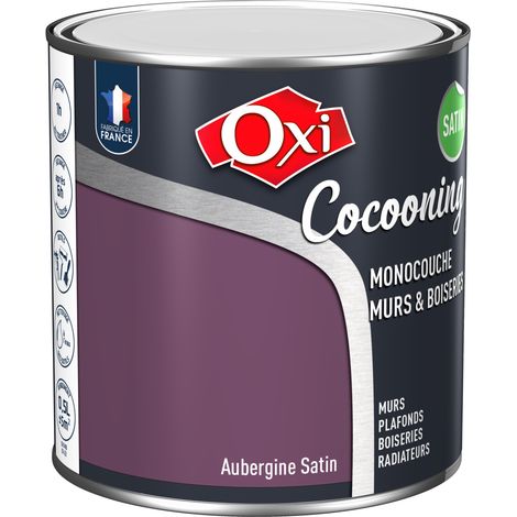Owatrol-COCOONING MURS & BOISERIES   SATIN-Peinture d'intérieur monocouche pour murs & boiseries-Aubergine (ox223) 0.5 litre