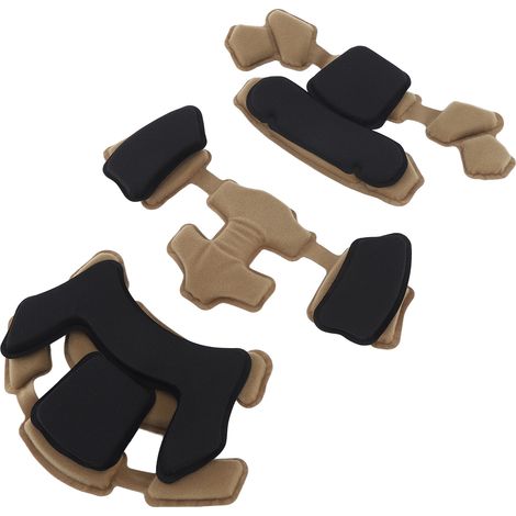 Rembourrage de casque, système de doublure de casque, coussinets en mousse de rechange universels, kit de rembourrage intérieur de protection marron (1/5)