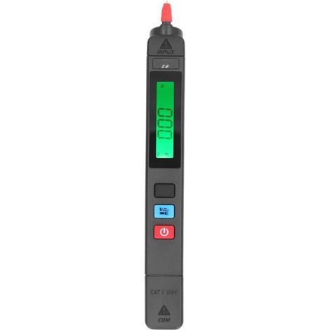 Stylo Détecteur de tension Sans Contact Testeur de Tension AC, Testeur de Fuite Électrique Sans Fil, Testeur Électricien pour Câble Sous Tension avec Bip LCD Rétroéclairage et Lampe de Poche (1/5)