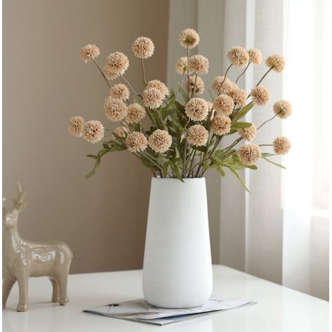 Fleurs Artificielles - Pissenlits Simulés - Décoration Intérieure Et Extérieure - 1 Pièce - Beige (1/5)