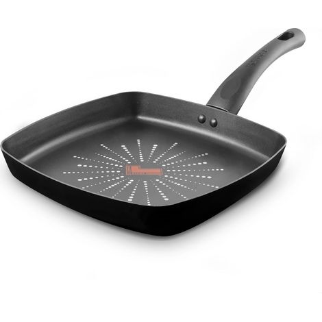 Tower SmartStart Classic Aluminium Grill Pan with Easy Clean Aeroglide Non-Stick, Oven Safe, PFOA Free, Black T700307 (1/5)