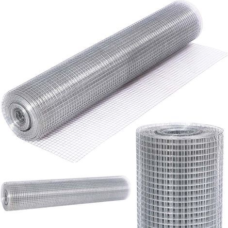 Rete Metallica Elettrosaldata 1 x 15 mt Maglia 12x12mm Zincata per Recinsione (1/5)