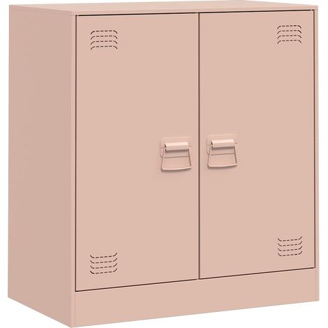 Maison La Vie - Buffet Salon Moderne - Meuble de rangement - rose 67x39x73 cm acier bu5010