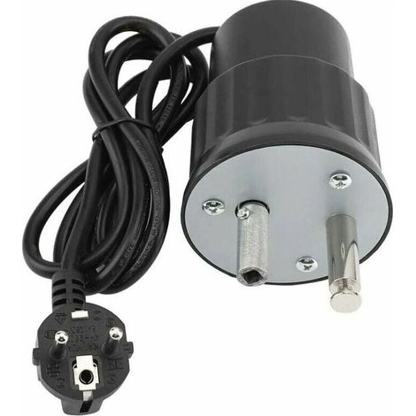 Moteur tourne-broche électrique en aluminium Charge maximale 24kg Idéal pour barbecue extérieur Prise EU Longueur câble 1.5m (1/5)