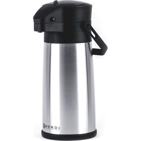 Thermos in acciaio inox con pompa per bevande calde, capacità 2,2 l - Hendi 448908