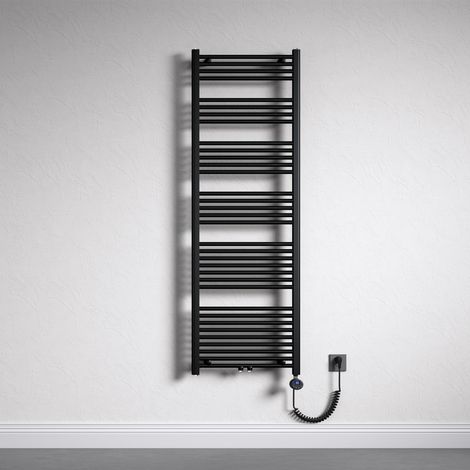 Mai & Mai Radiatore Piatto 180x60cm con Elemento Riscaldante 1000W, Radiatore Scaldasalviette Termoarredo da Bagno Riscaldamento Elettrico o da Acqua Calda RHE in Acciaio, Antracite