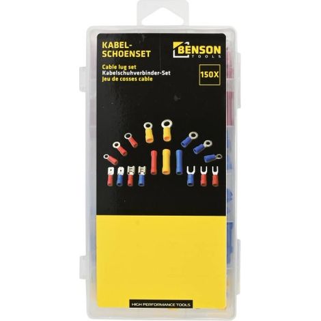 Assortiment cosses électriques universel 150 pièces isolante (1/3)