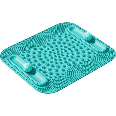 Fußmassagematte, 5-Zonen-Akupressur-Reflextherapiematte mit doppelter Rollende Balgspur, Spitzenstimulator für Bloodsomloop (1/5)