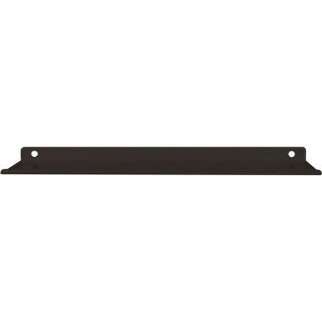 Mensola in alluminio nero opaco (1/3)