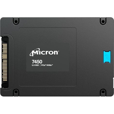 SSDMICRONSerie SSD 7450 PRO1,92 TBPCIENVMeTecnología flash NAND TLCVelocidad de escritura 5600 MBytes/segVelocidad de le