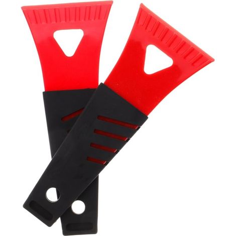 2 pièces Raclette Glace Voiture Mini Plastique pour Pare-Brise Grattoir Antigivre et Portable pour Enlever Neige et Accessoire Hiver Auto Réutilisable (1/5)