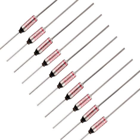 SF214E SEFUSE 10A 250V Fusibles Thermiques Découpes 216 Degrés Fusibles thermiques de type organique(Paquet de 10 pièces) (1/4)