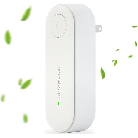 Purificateur d'air portable à brancher, générateur d'ions négatifs pour la maison, idéal pour les pièces avec des odeurs, de la fumée, etc., comme les chambres, les bureaux, les toilettes et les petit (1/5)