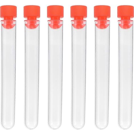 Lot de 40 tubes à essai jetables en plastique avec bouchons-10X1.5CM-Blue (1/2)