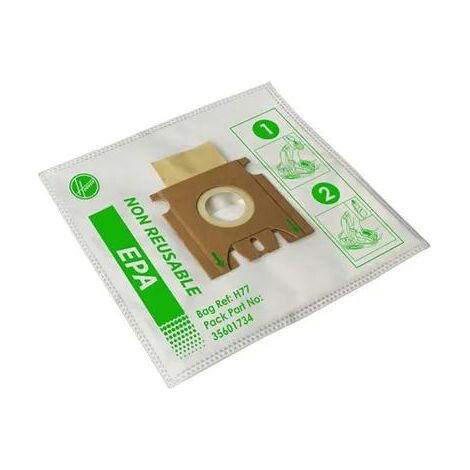 Juego de 4 bolsas h77 para aspiradora HOOVER Space Explorer 35601734 (1/3)