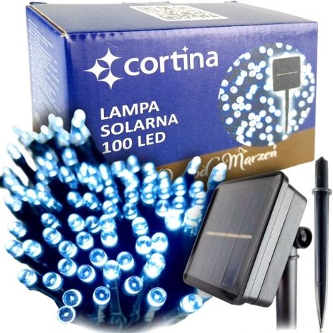 Solar-Gartengirlandenlampen, 100 LEDs, Solar, 12 m, 600 mAh