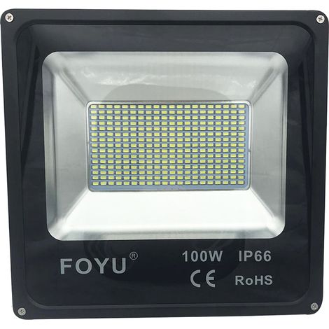 Faro led 100w luce fredda faretto led slim esterno casa giardino proiettore
