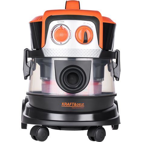 ProTech Industriestaubsauger Ohne Beutel 2000W 9L - Leistungsstarker Motor Und Bewegliche Rollen (1/4)