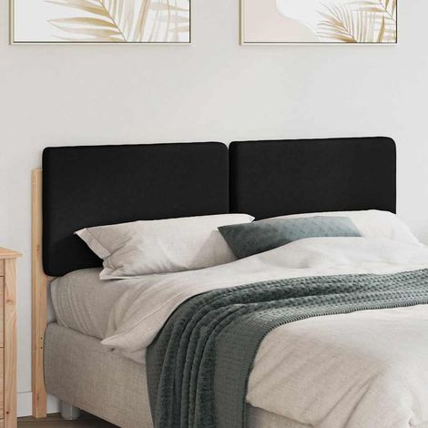 vidaXL Tête de lit capitonnée Marron et Noir 160 cm Pin massif