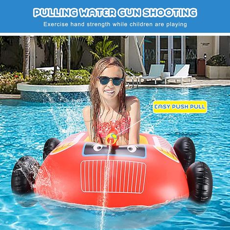 Bouée Avion Avec Pistolet à Eau Pour Enfants 3-10 Ans – Bateau Gonflable Siège Piscine Sécurisé