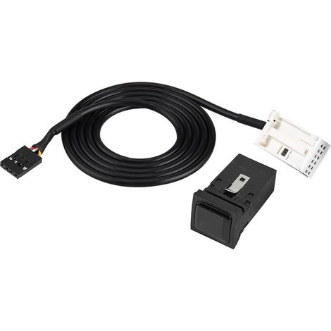 Prise USB Audio AUX Entrée Câble Commutateur pour RCD310 Golf/GTI/R MK5 MK6 Jetta 5KD035724 (1/5)