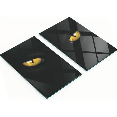 Tavole decorative multifunzionali in vetro effetto occhio di gatto per cucina, 2x30x52 cm (1/5)
