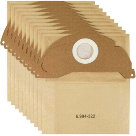 Pack of 10 vacuum cleaner bags for Karcher 6.904-322.0 (1/5)