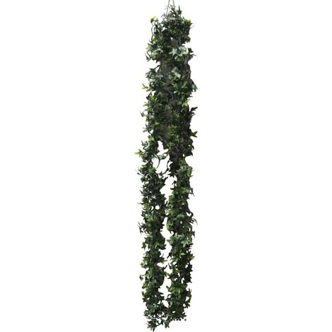 Guirlande de lierre artificiel L 260 cm plastique petites feuilles D 12 cm