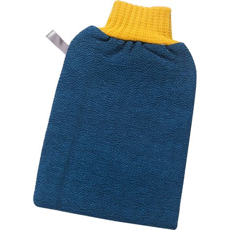 JANMIR-Gants de douche exfoliants pour massage corporel - Bleus (1/4)