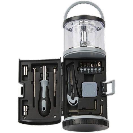 Cadeaux d'anniversaire pour hommes, lampe de camping LED avec trousse à outils commune, gadgets sympas pour hommes, cadeaux pour mari pour hommes, unique, lampe à piles pour voiture, pêche
