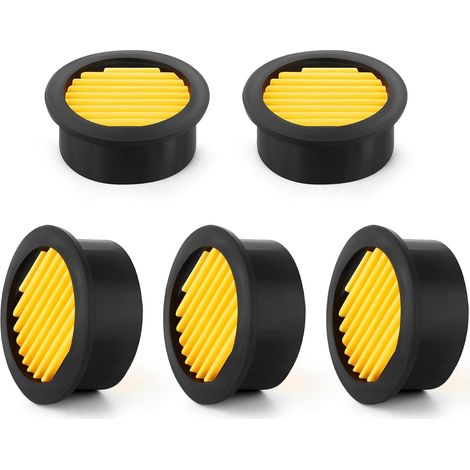 5PCS Élément filtrant pour compresseur d'air, 59x25x50mm (DExHxDI), cartouche filtre admission de rechange, filtre à air en papier plissé jaune pour pièces pompe compresseur (1/5)