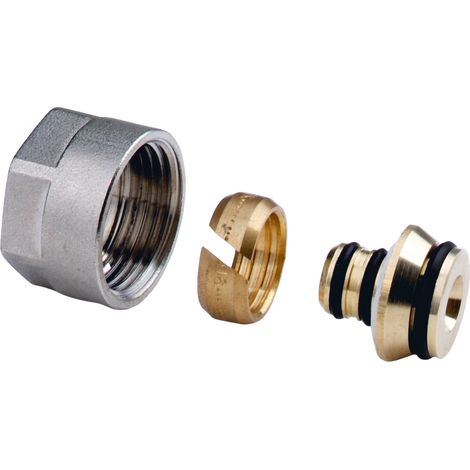 Raccordo a compressione da 3-4" per tubi multistrato 16x2 mm (set da 2)