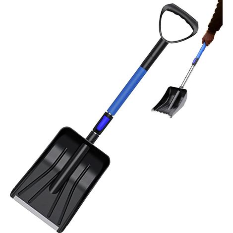 Pelle à Neige pour Accessoires ménagers ergonomiques réglables télescopiques - Pelle à Neige - pour Creuser, Nettoyer Les chemins d'hiver, la Cour, la pelouse, l'extérieur, Le Garage, la (1/5)