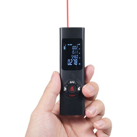 [Mètre Laser Portable] Mini Laser Mesure Haute Précision IP54 Distance Superficie Volume Pythagore Écran Rétro-éclairé USB-C (1/5)