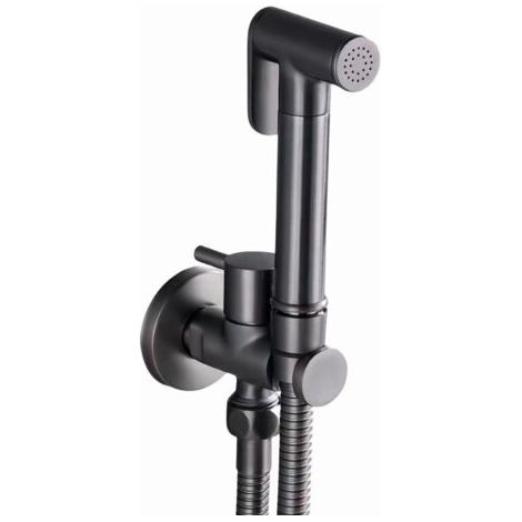 Applicable Kit Douchette wc, Pulvérisateur de Toilette pour Bidet Mural Laiton Douchette à Main Bidet Haute Pression Kit de Pulvérisateur de Bidet à Main pour l'hygiène Personnelle (Gray) (1/5)
